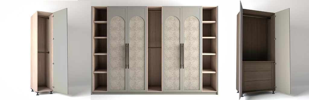Build-Your-Own-Wardrobe-Units-Arched-Fabric-Door-Style-White Background