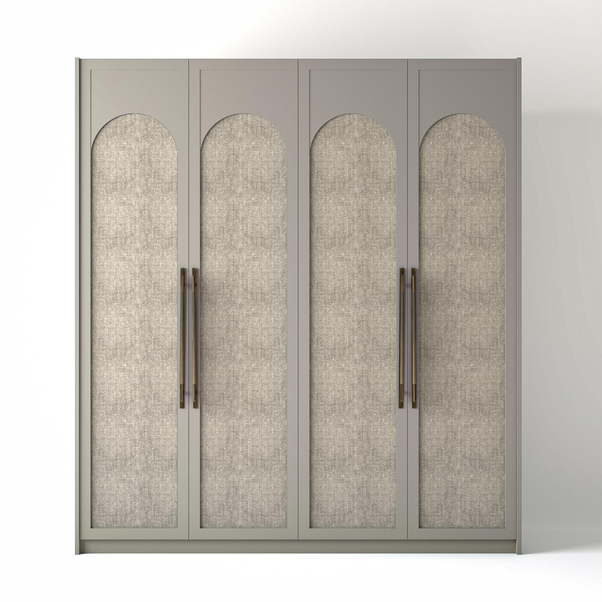 Painted Freestanding wardrobe on a white studio background