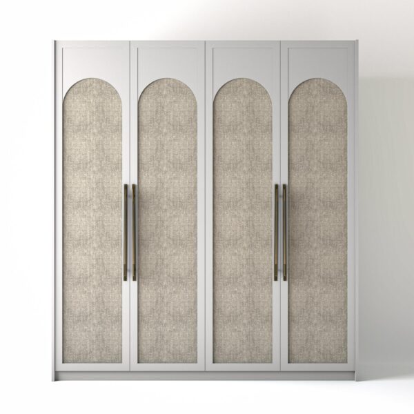 Painted Freestanding wardrobe on a white studio background