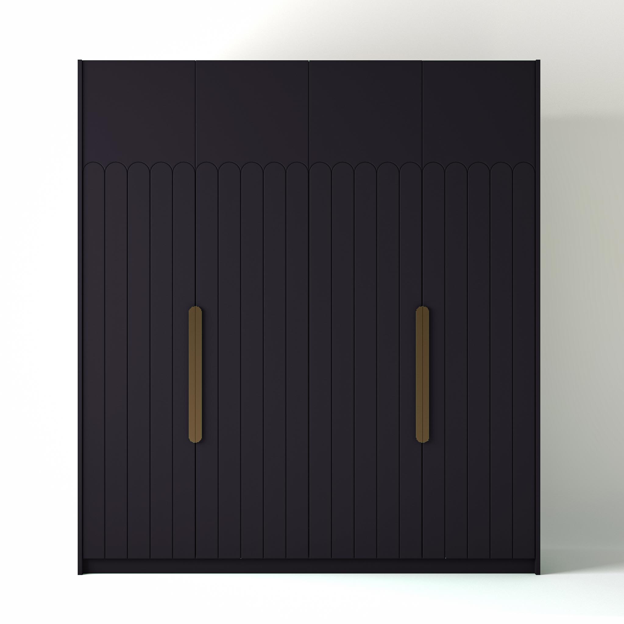 Ontrend 2m_0023_Deco Geo Tall Pelt Painted Freestanding wardrobe on a white studio background