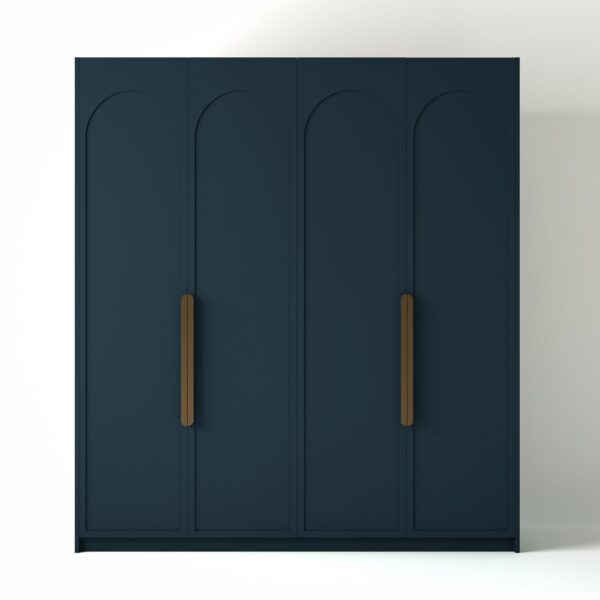 Painted Freestanding wardrobe on a white studio background