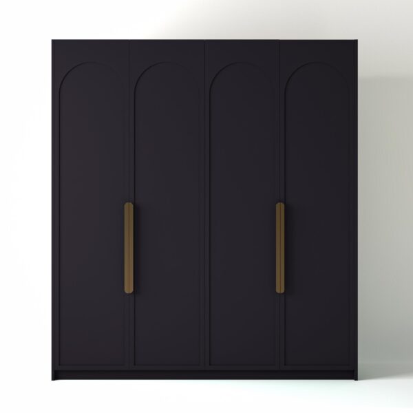 Painted Freestanding wardrobe on a white studio background