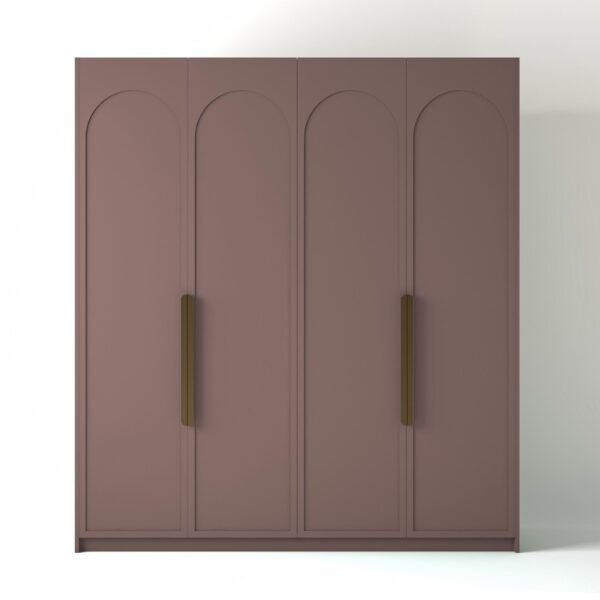 Painted Freestanding wardrobe on a white studio background