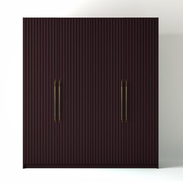 Painted Freestanding wardrobe on a white studio background