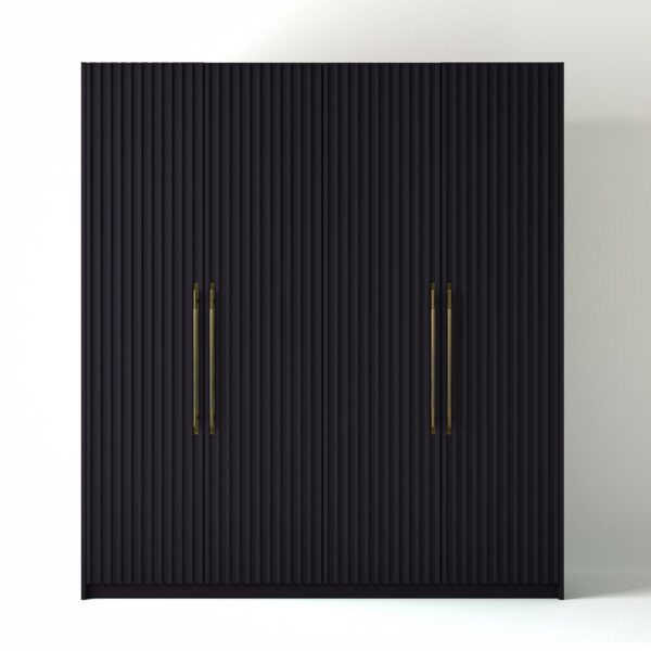 Painted Freestanding wardrobe on a white studio background