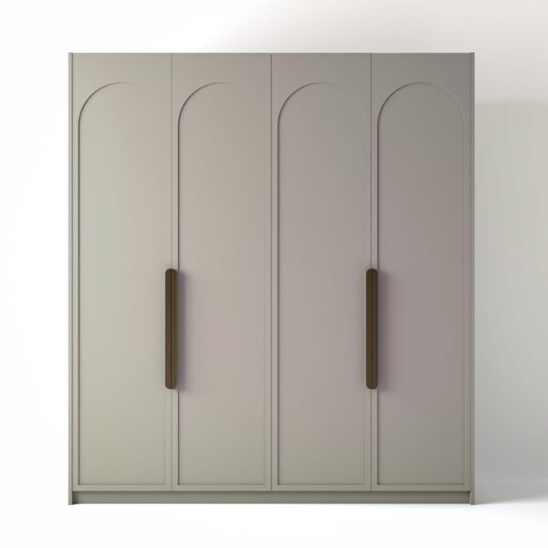 Painted Freestanding wardrobe on a white studio background