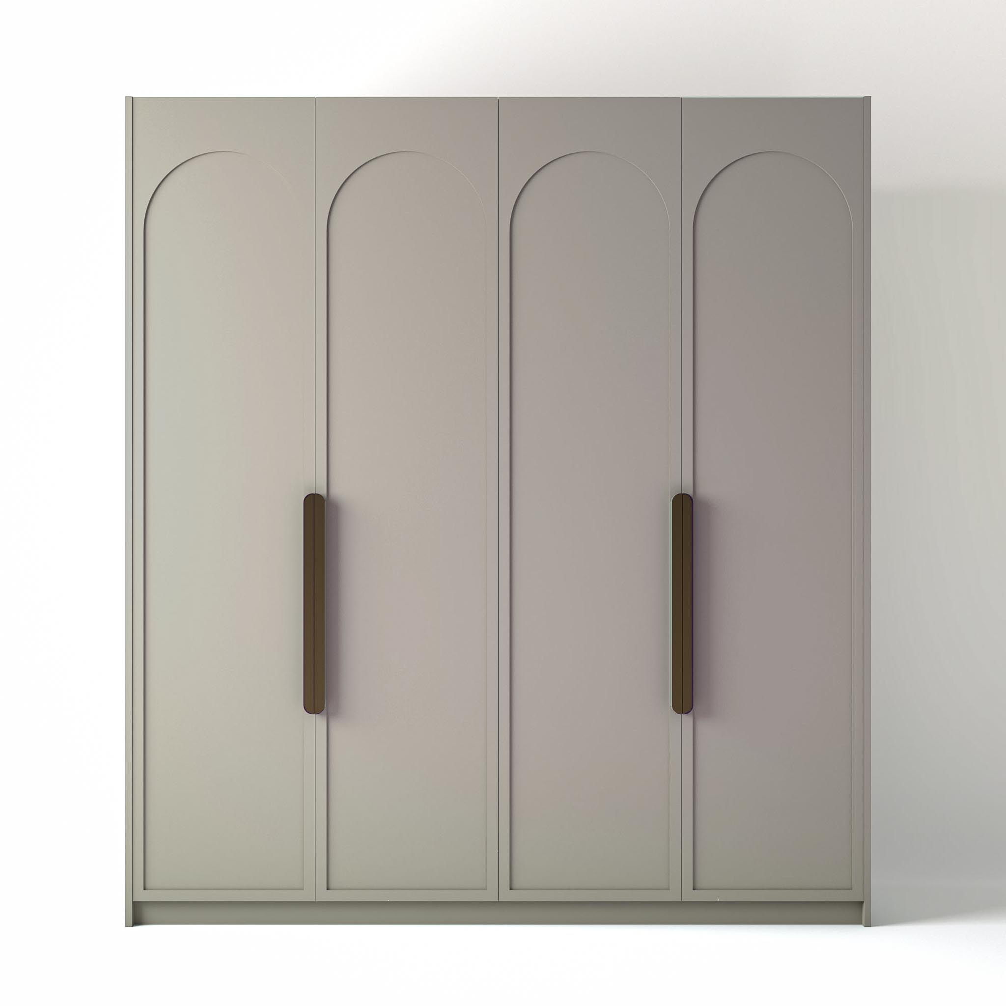 Painted Freestanding wardrobe on a white studio background