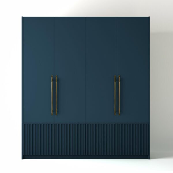 Painted Freestanding wardrobe on a white studio background
