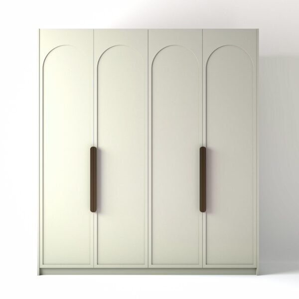 Painted Freestanding wardrobe on a white studio background
