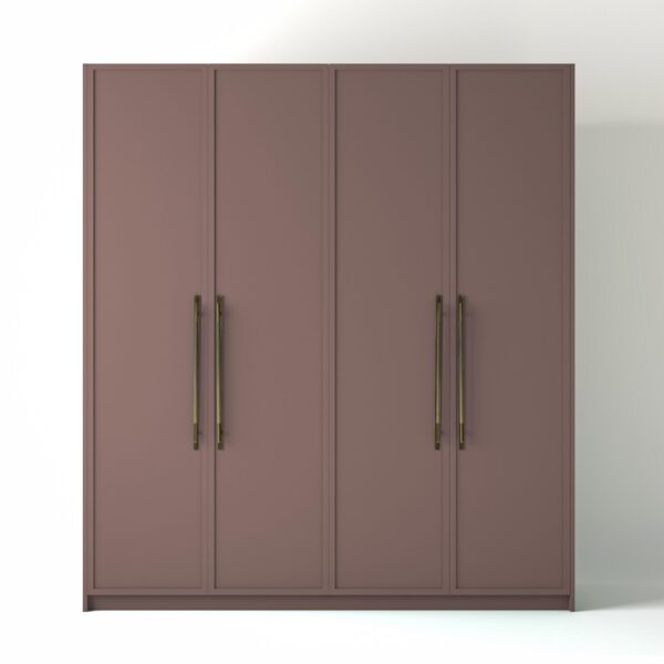 Painted Freestanding wardrobe on a white studio background