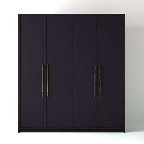 Painted Freestanding wardrobe on a white studio background