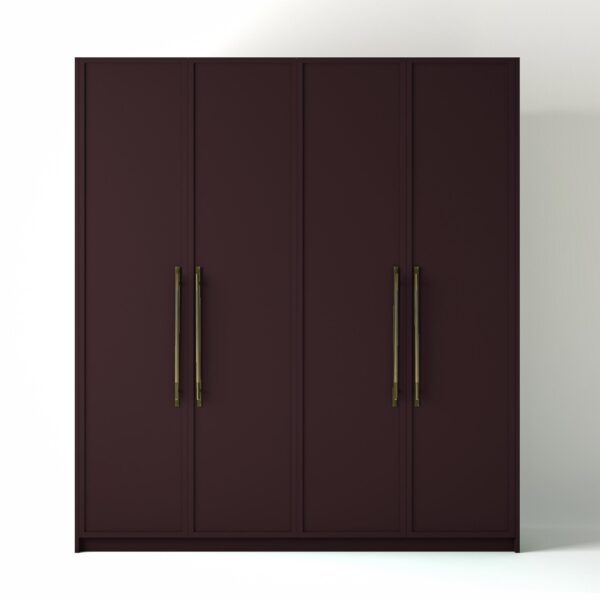 Painted Freestanding wardrobe on a white studio background
