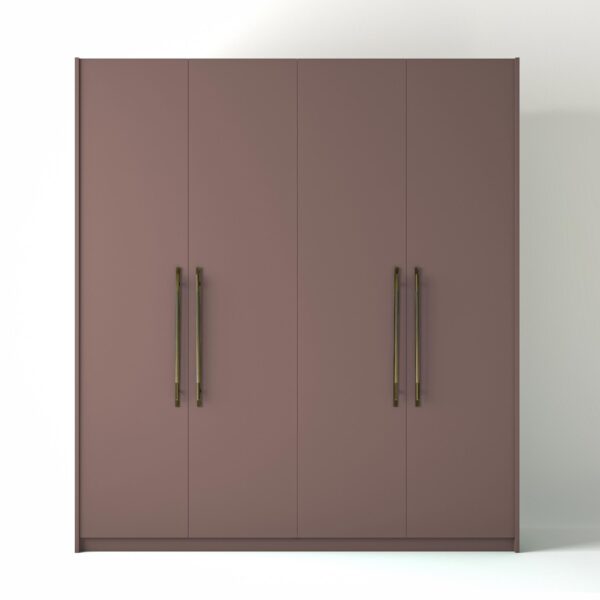 Painted Freestanding wardrobe on a white studio background