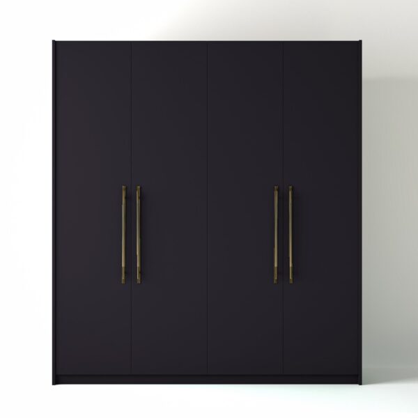 Painted Freestanding wardrobe on a white studio background