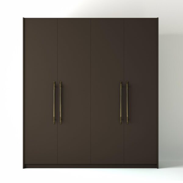 Painted Freestanding wardrobe on a white studio background