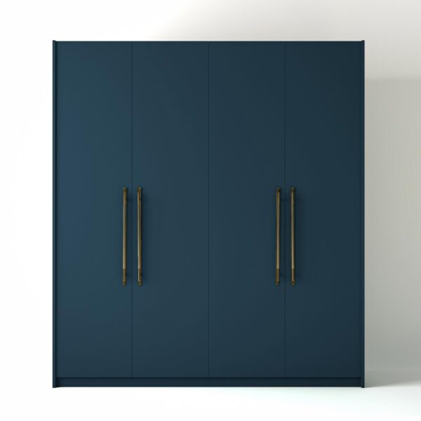 Painted Freestanding wardrobe on a white studio background