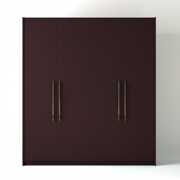 Painted Freestanding wardrobe on a white studio background
