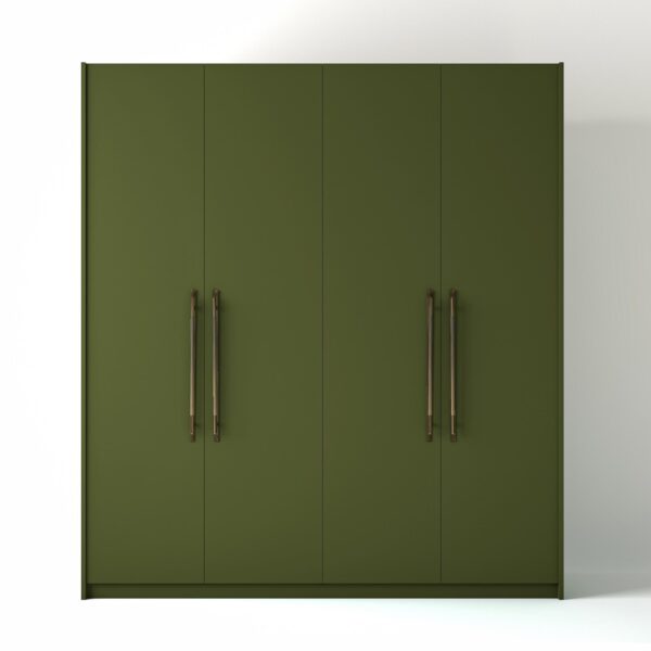 Painted Freestanding wardrobe on a white studio background