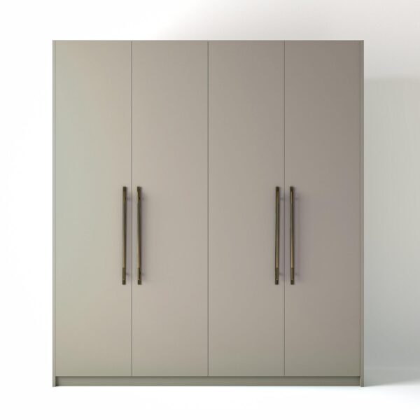 Painted Shaker Style Freestanding wardrobe on a white studio background