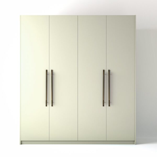 Painted Shaker Style Freestanding wardrobe on a white studio background