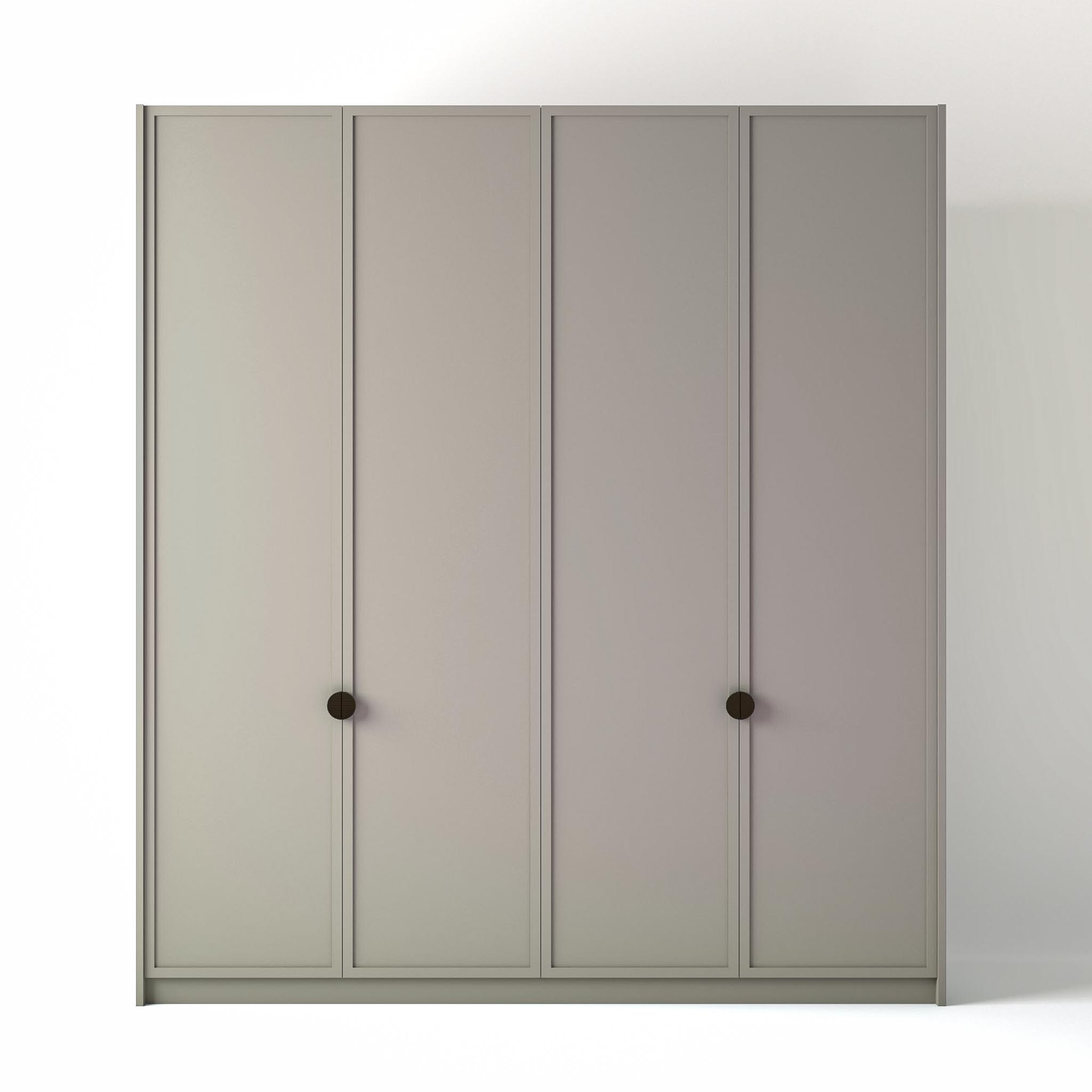 Painted Shaker Style Freestanding wardrobe on a white studio background